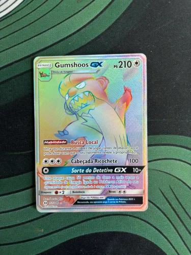 Carta Colecionável Gumshoos GX rainbow