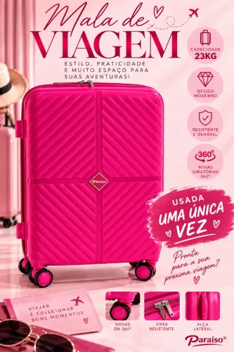 Mala de viagem de rodinhas