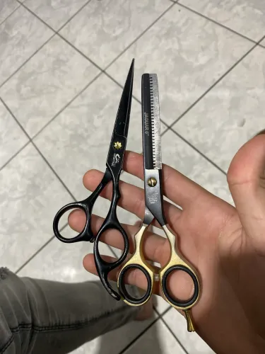 Tesoura dentada jaguar e tesoura de corte UMI profissional 