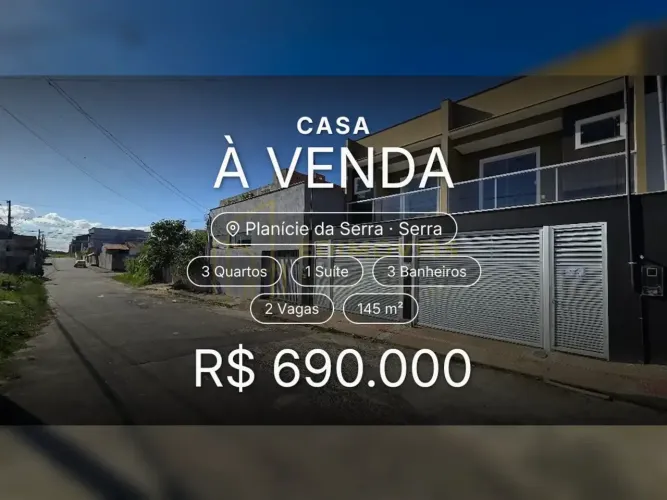 Exclusiva casa duplex em Planície da Serra, conforto e segurança para você!