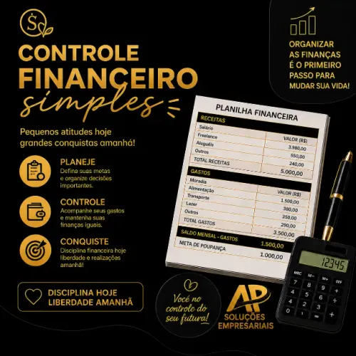 Planilha de Controle Financeiro Simples