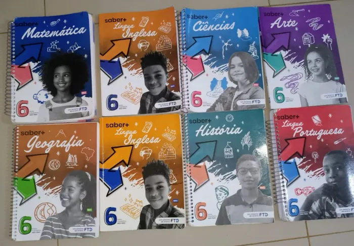 Livros didáticos FTD saber + 7°ano completos, tbm com paradidáticos