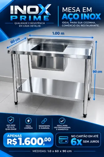 Bancada com cuba a pronta entrega