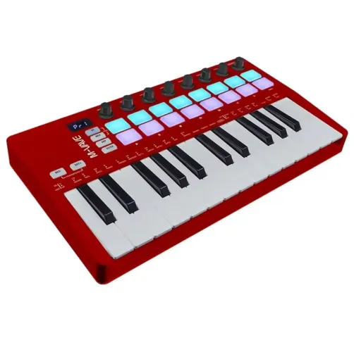 Controlador MIDI M VAVE SMK 25 II 25 Teclas USB Pads RGB