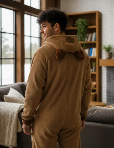 Pijama Kigurumi Capivara Quentinho Fleece