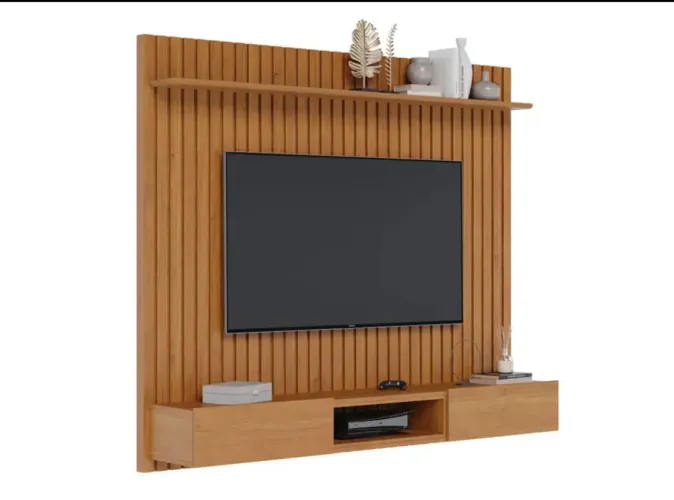 Painel 2,20 Ripado Com Prateleira NOVO
