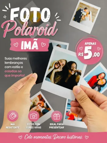 Foto Polaroid Ímã 