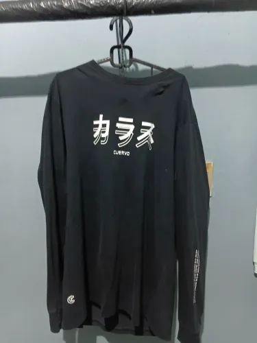 Camiseta Manga Longa Cuervo Supply Preta Original