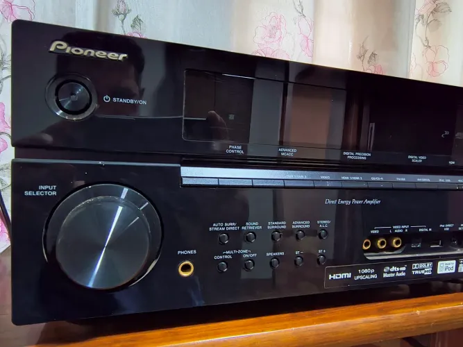 Receiver Pioneer vsx 1018 AH com controle e manual nunca sofreu manutenção tudo original