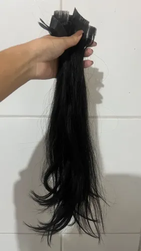 CABELO HUMANO BRASILEIRO LISO NATURAL - 44 CM | 62G