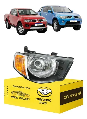 Farol L200 Triton 2008 A 11 12 13 14 15 16 17 Pisca Ambar Ld Direito/passageiro