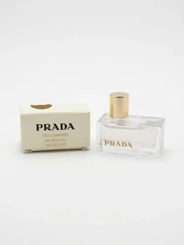 miniatura original e nova do perfume Prada L?Eau Ambrée Eau de Parfum (7ml).