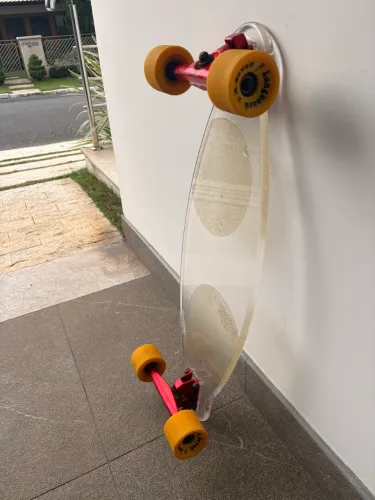 Skate | Longboard X-Seven X7 Glass Transparente - 75 cm | Excelente Estado