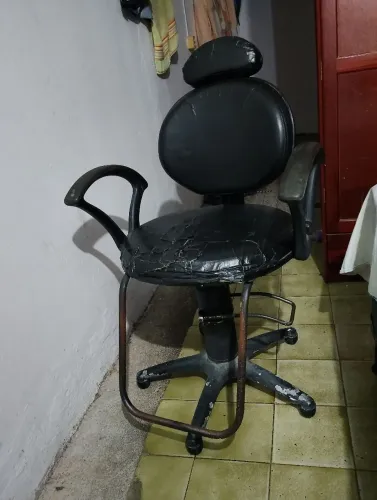 Cadeira de barbeiro c/hidráulica
