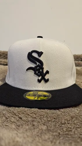 Boné New Era "Sox" 59Fifty Preto/Bege