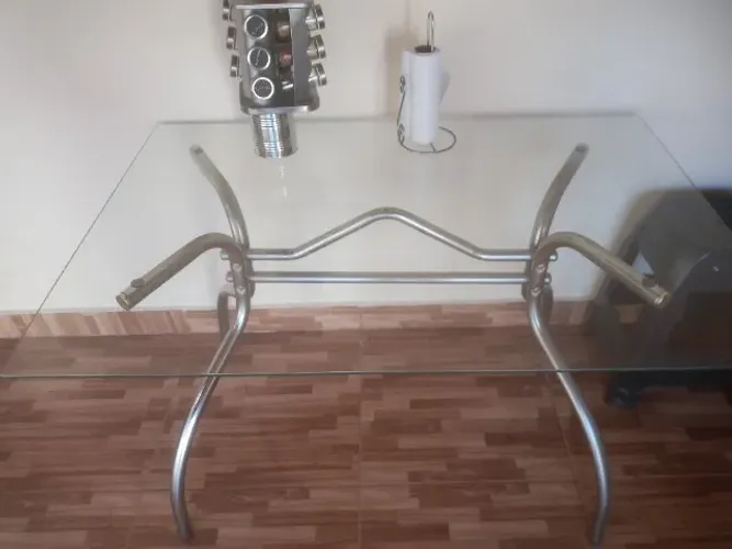 mesa de cozinha de vidro