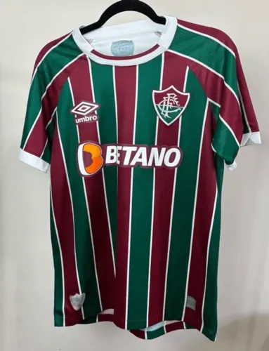 camisa fluminense jogo 1 2024 masculina c/patrocínio betano - umbro