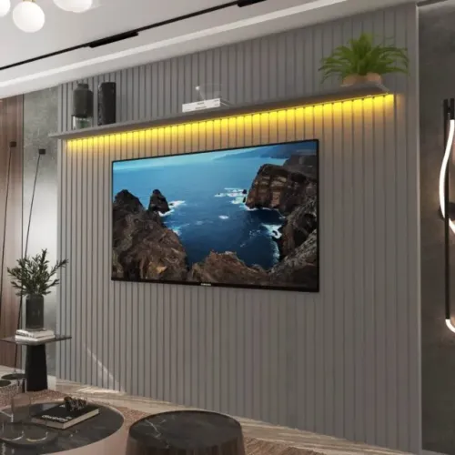 PAINEL NOBRE RIPADO 2,30M  100% MDF. PRONTA ENTREGA.