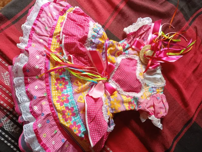 Vestido infantil junino