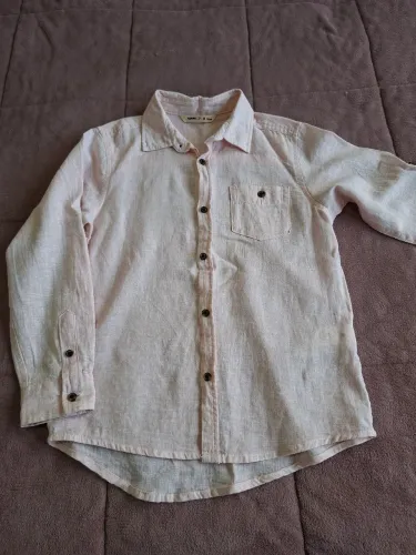 Camisa manga longa infantil tamamho 4, vermelha bem clarinha
