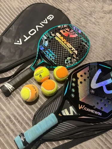 Raquete Beach Tennis 2 + capa e bolas