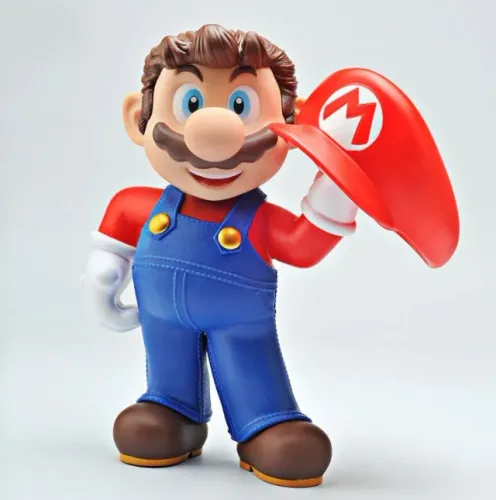 boneco gigante nintendo super mario bros 40 cm - lindíssimo