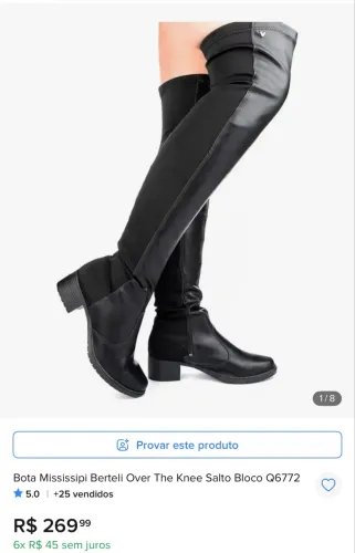 Bota cano alto 35