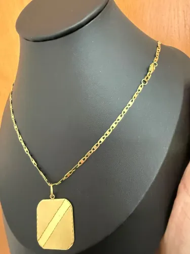 Corrente Piastrine de ouro 6.30g 18k procedência garantia eterna