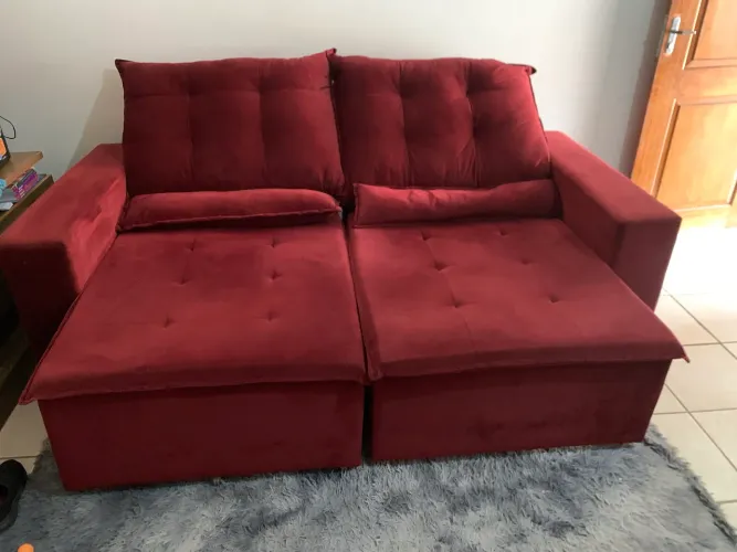 Sofá retrátil reclinável