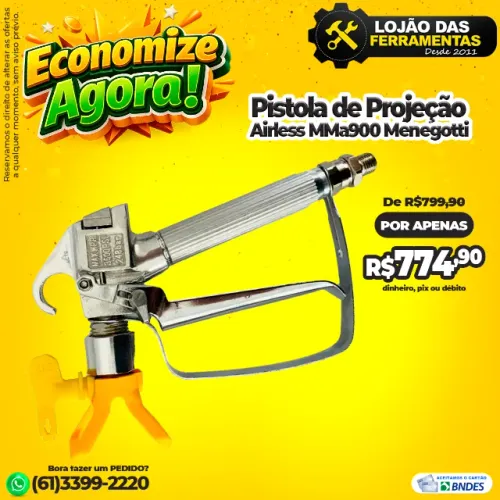 Pistola de Projeção Airless MMa900 Menegotti