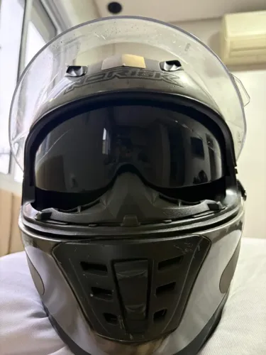 Capacete Norisk FF302 Soul Prata/Cinza - Tam 61 (Viseira Solar)
