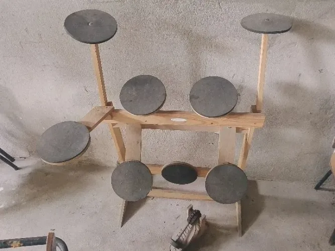 Bateria de madeira para iniciantes