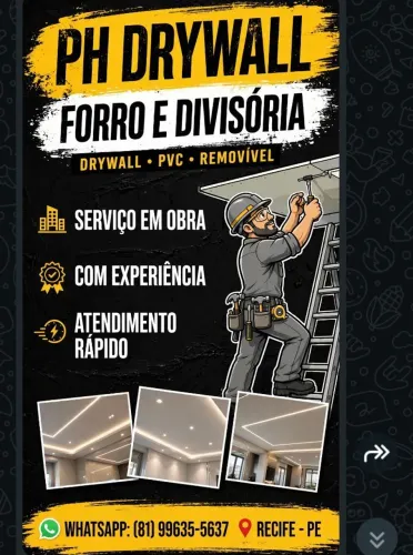 Forro e divisória drywall forro PVC forro removível contato *