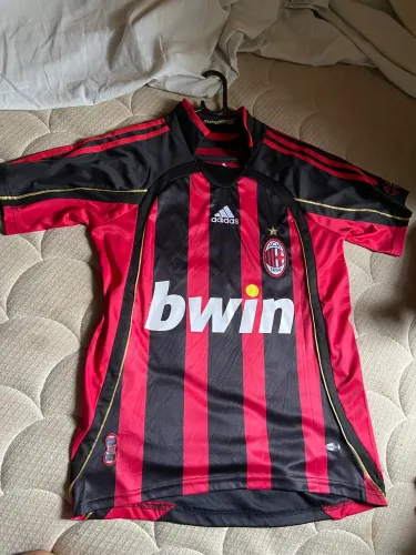 camisa milan 2007 retrô