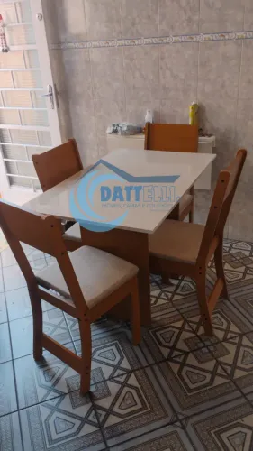 MESA 4 CADEIRAS COM MONTAGEM GRATUITA 