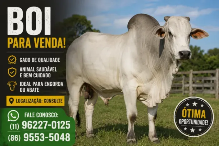 ? BOI DE QUALIDADE À VENDA ? ÓTIMA OPORTUNIDADE!