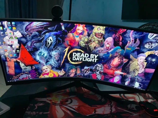 Monitor Gamer Curvo Samsung Odyssey 34" G5 165 Hz 1ms Ultrawide Preto.<br><br>Tem conversa !