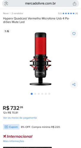Microfone profissional hype