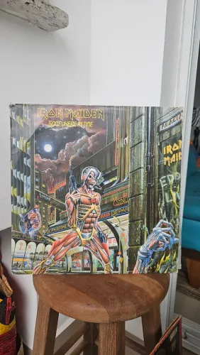 Vinil Lp Iron Maiden Somewhere In Time + Encarte Rock