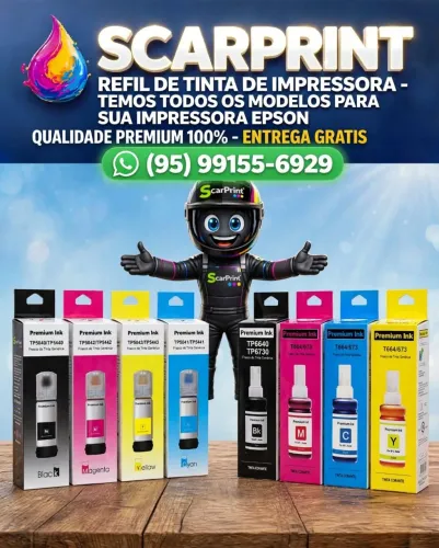 Entrega sem taxa refil de tintas de impressora temos todos os modelos