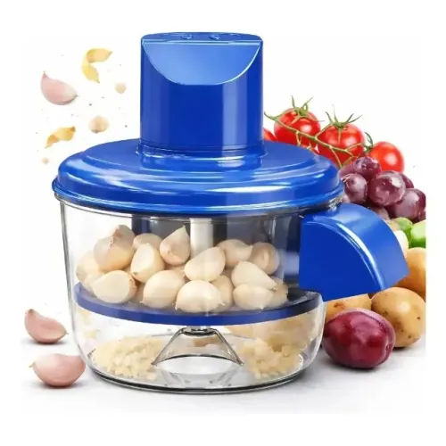 Descascador Elétrico para Cozinha (Azul) - DESCASCA ALHO, CEBOLA e BATATAS em SEGUNDOS