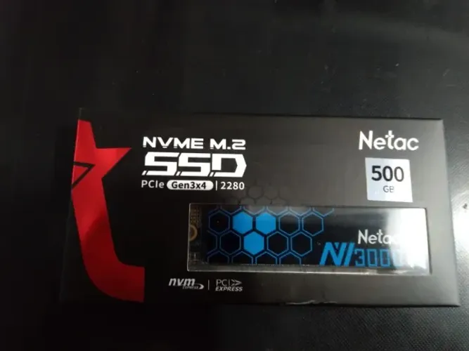 SSD M2 NVMe 500gb Netac 3100/2100mb/s - NOVO