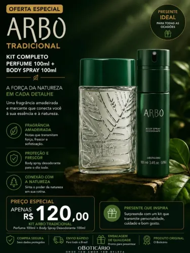 Kit Arbo Tradicional 100ml