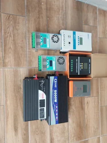 Vendo kit completo inversor 24v saida 110v, um 12v saida 110v 3 controlador de carga .