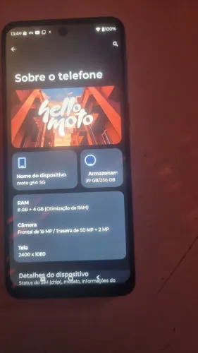 moto g54 5g 256gigas 8+8de ram