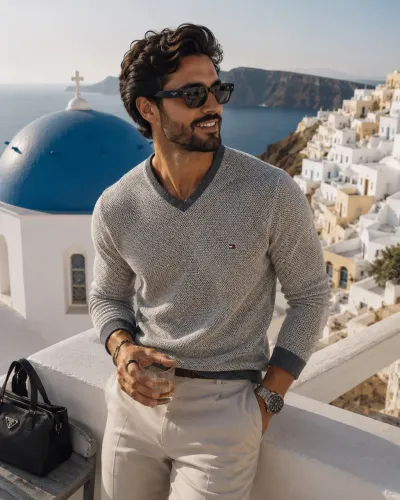 Tommy Hilfiger Blusa masculina suéter tricot M