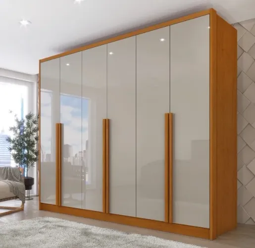 Guarda-Roupa Casal Elegance Premium 6 Portas e 6 Gavetas 100% MDF