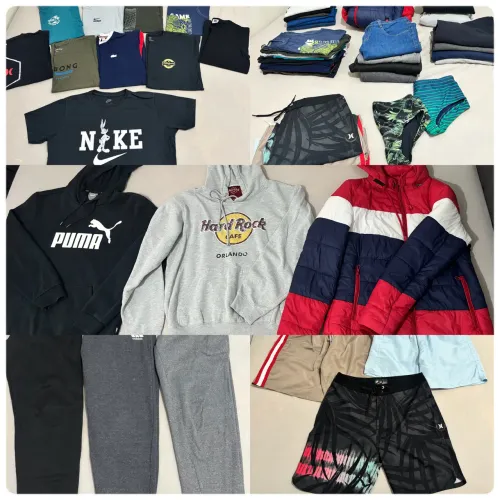 Lote de roupas e calçados menino 37 peças - SEMINOVOS