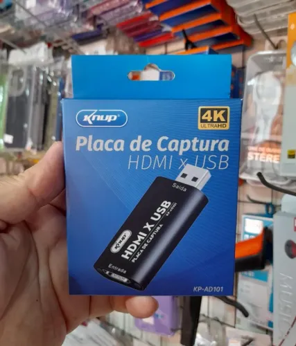 Placa USB x HDMI para áudio e vídeo