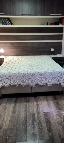 Colcha em crochê artesanal